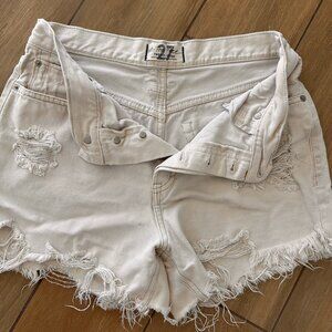 Free People Distressed shorts